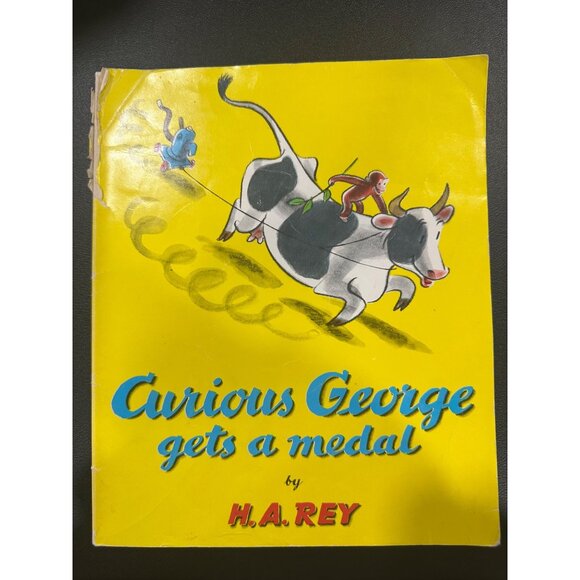 Vintage Curious George 5 book bundle-“curious George goes to school” - Picture 16 of 16